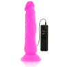 DIVERSIA - DILDO REALÍSTICO FLEXIBLE CON VIBRACIÓN LILA 21 CM -O- 4.9 CM