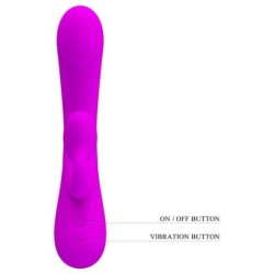 PRETTY LOVE - SINCERE VIBRADOR Y ONDAS ESTIMULADORAS DE CLÍTORIS SILICONA MORADO