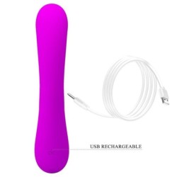 PRETTY LOVE - SINCERE VIBRADOR Y ONDAS ESTIMULADORAS DE CLÍTORIS SILICONA MORADO