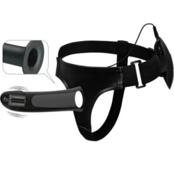 PRETTY LOVE - VITO STRAP ON CON DILDO HUECO Y VIBRACIÓN 17.3 CM