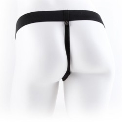 FETISH FANTASY SERIES - ARNÉS AJUSTABLE CONTROL REMOTO PENE REALÍSTICO CON TESTÍCULOS 23 CM