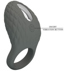 PRETTY LOVE - HELOISE ANILLO VIBRADOR CON MEMORIA GRIS
