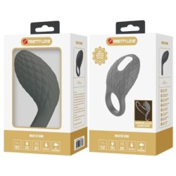 PRETTY LOVE - HELOISE ANILLO VIBRADOR CON MEMORIA GRIS