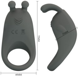 PRETTY LOVE - STRATUS ANILLO VIBRADOR RABBIT GRIS