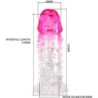 PRETTY LOVE - WILFORD FUNDA REALÍSTICA ALARGADORA CON RELIEVE PARA PENE ROSA
