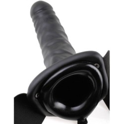 FETISH FANTASY SERIES - ARNÉS VIBRADOR HUECO 19 CM NEGRO