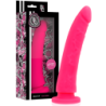 DELTA CLUB - DILDO REALISTA ROSA SILICONA MEDICA 20 CM -O- 4 CM