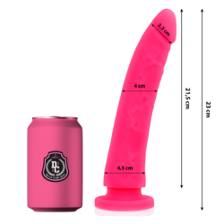 DELTA CLUB - DILDO REALISTA ROSA SILICONA MEDICA 23 CM -O- 4.5 CM