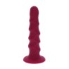 GET REAL - RIBBED DONG 12 CM ROJO