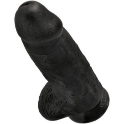 KING COCK - PENE REALÍSTICO CHUBBY 23 CM NEGRO