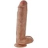 KING COCK - PENE REALÍSTICO CON TESTÍCULOS 22.6 CM CARAMELO