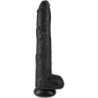 KING COCK - PENE REALÍSTICO CON TESTÍCULOS 30.5 CM NEGRO