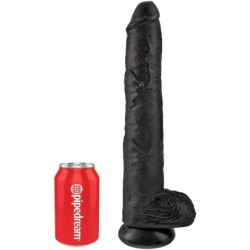 KING COCK - PENE REALÍSTICO CON TESTÍCULOS 30.5 CM NEGRO