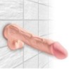 KING COCK - PENE REALÍSTICO 3D CON TESTÍCULOS 24.8 CM NATURAL