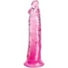 KING COCK - CLEAR PENE REALÍSTICO 19.7 CM ROSA