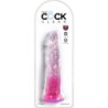 KING COCK - CLEAR PENE REALÍSTICO 19.7 CM ROSA