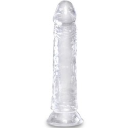 KING COCK - CLEAR PENE REALÍSTICO 19.7 CM TRANSPARENTE