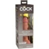 KING COCK - ÉLITE DILDO REALÍSTICO SILICONA 15.2 CM CARAMELO
