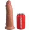 KING COCK - ÉLITE DILDO REALÍSTICO SILICONA 20.3 CM CARAMELO