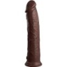 KING COCK - ÉLITE DILDO REALÍSTICO SILICONA 28 CM MARRON