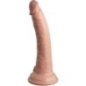 KING COCK - ÉLITE DILDO REALÍSTICO VIBRADOR & SILICONA CONTROL REMOTO 17.8 CM