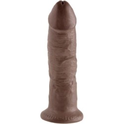 KING COCK - 9 PENE MARRÓN 22.9 CM
