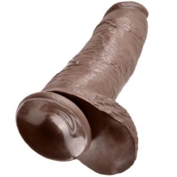 KING COCK - 12 PENE REALÍSTICO MARRÓN 30.48 CM