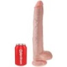 KING COCK - PENE CON TESTÍCULOS 35.6 CM COLOR NATURAL