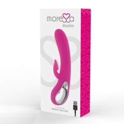 MORESSA - DUSTIN ONDAS ESTIMULADORAS CLITORIAL Y POTENTE VIBRACIÓN PREMIUM SILICONE RECARGABLE