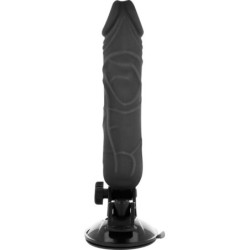 BASECOCK - VIBRADOR REALÍSTICO CONTROL REMOTO NEGRO 20 CM -O- 4 CM