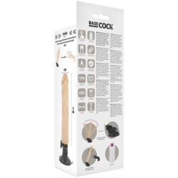 BASECOCK - VIBRADOR REALÍSTICO CONTROL REMOTO NATURAL 21 CM -O- 4 CM