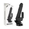 BASECOCK - VIBRADOR REALÍSTICO CONTROL REMOTO NEGRO 18.5 CM -O- 4CM