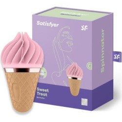 SATISFYER - SWEET TREAT SPINNATOR MARRÓN & ROSA