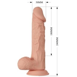 BAILE - BEAUTIFUL ENCOUNTER BURAQ DILDO REALÍSTICO FLEXIBLE 24 CM NATURAL