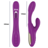 INTENSE - APOLO VIBRADOR MULTIFUNCIÓN RECARGABLE 7 VIBRACIONES CON LENGUA OSCILANTE MORADO