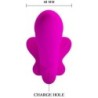 PRETTY LOVE - VALERIE VIBRADOR DOBLE STRAP-ON 12 VIBRACIONES MORADO