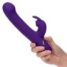 CALEXOTICS - JACK VIBRADOR RABBIT Y ESTIMULADOR 7 NIVELES DE VIBRACIÓN Y ONDAS ESTIMULADORAS AZUL