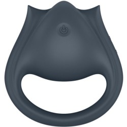 SATISFYER - PERFECT PAIR 2 MULTIVIBRADOR 2 EN 1 ANILLO PARA PENE & ESTIMULADOR DE DEDO GRIS