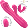 INTENSE - IVY VIBRADOR FLEXIBLE 10 VIBRACIONES CON LENGUA ESTIMULADORA ROSA