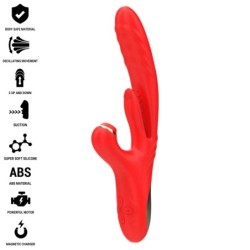 INTENSE - KAROL VIBRADOR MULTIFUNCIÓN EMPUJE & ESTIMULACIÓN & ONDAS ESTIMULADORAS ROJO