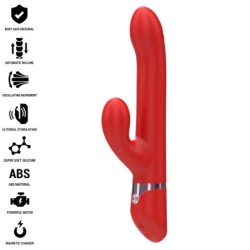 INTENSE - LELE VIBRADOR MULTIFUNCIÓN ROTATORIO & OSCILACIÓN & ESTIMULACIÓN ROJO