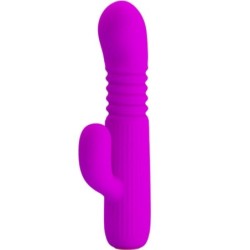 PRETTY LOVE - LEOPOLD VIBRADOR 4 VIBRACIONES 4 MODOS EMPUJE MORADO