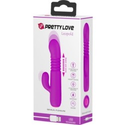 PRETTY LOVE - LEOPOLD VIBRADOR 4 VIBRACIONES 4 MODOS EMPUJE MORADO