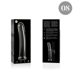 NEBULA SERIES BY IBIZA - MODELO 8 DILDO CRISTAL TRANSPARENTE 14.5 CM -O- 2 CM