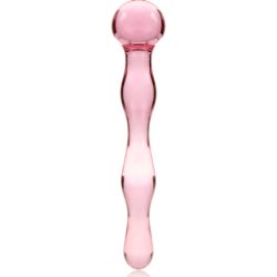 NEBULA SERIES BY IBIZA - MODELO 13 DILDO CRISTAL ROSA 18 CM -O- 3.5 CM