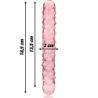 NEBULA SERIES BY IBIZA - MODELO 15 DILDO CRISTAL ROSA 18.5 CM -O- 3 CM