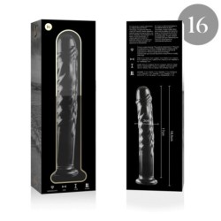 NEBULA SERIES BY IBIZA - MODELO 16 DILDO CRISTAL TRANSPARENTE 18.5 CM -O- 3 CM