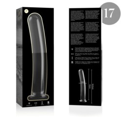 NEBULA SERIES BY IBIZA - MODELO 17 DILDO CRISTAL TRANSPARENTE 18.5 CM -O- 3 CM