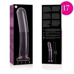 NEBULA SERIES BY IBIZA - MODELO 17 DILDO CRISTAL ROSA 18.5 CM -O- 3 CM
