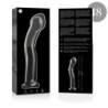 NEBULA SERIES BY IBIZA - MODELO 18 DILDO CRISTAL TRANSPARENTE 18.5 CM -O- 3.5 CM